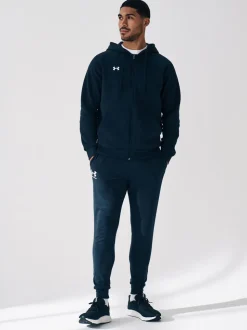Under Armour Black Rival Fleece Full Zip Hoodie