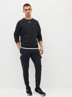 Under Armour Black Rival Fleece Cargo Jogger