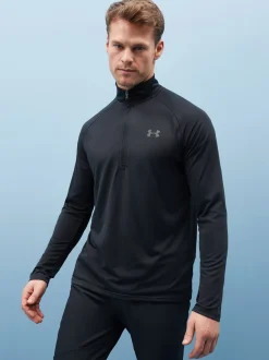 Under Armour Black Tech Quarter Zip Fleece