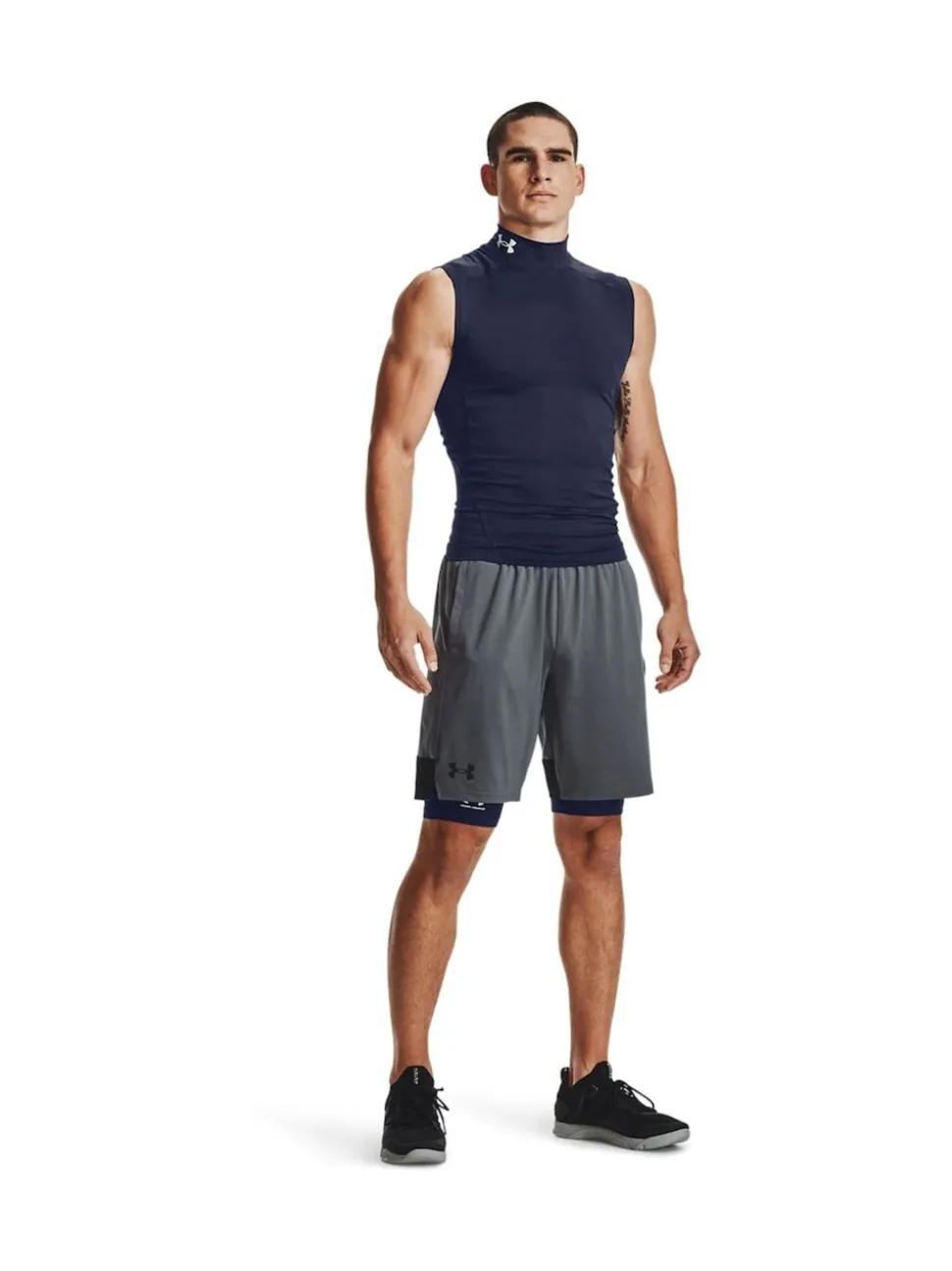 Under Armour Blue Heat Gear Long Shorts
