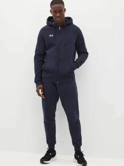 Under Armour Blue Rival Fleece Full Zip Hoodie