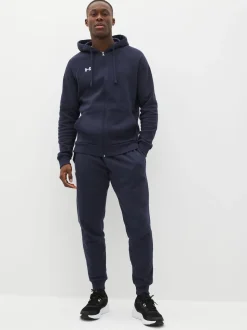 Under Armour Blue Rival Fleece Full Zip Hoodie