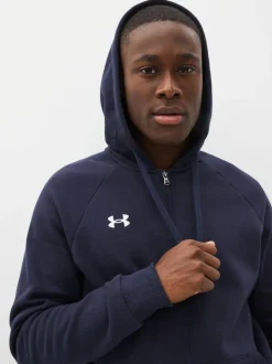 Under Armour Blue Rival Fleece Full Zip Hoodie
