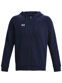 Under Armour Blue Rival Fleece Full Zip Hoodie