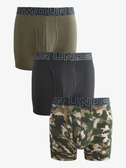 Under Armour Camouflage Performance Cotton Print 6 inch Boxers 3 Pack