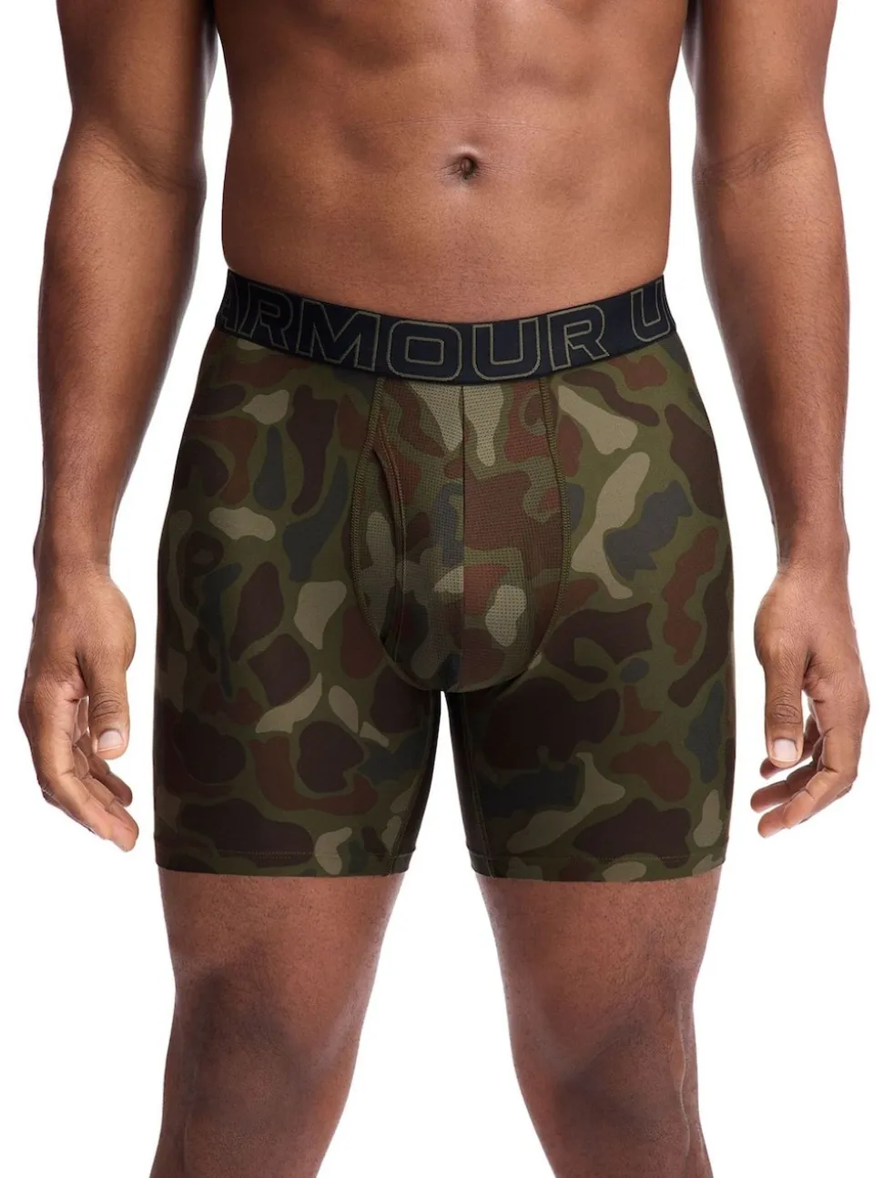 Under Armour Green Tech Print 6 Inch Boxers 3 Pack