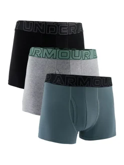 Under Armour Grey 100% Cotton Performance Boxers 3 Pack