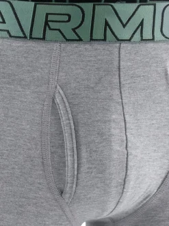 Under Armour Grey 100% Cotton Performance Tech 6in Boxers 3 Pack