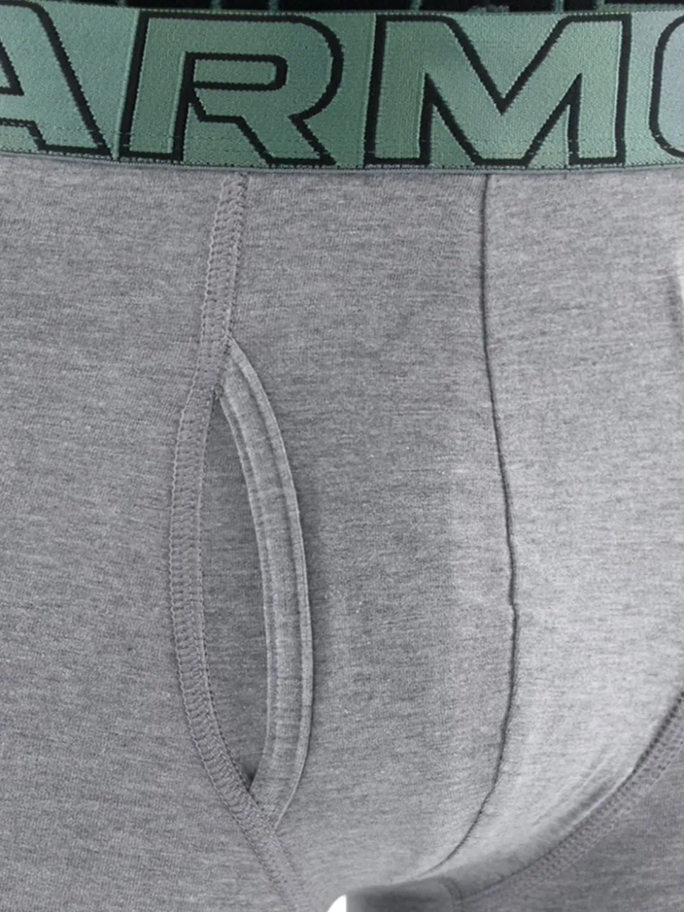 Under Armour Grey 100% Cotton Performance Tech 6in Boxers 3 Pack