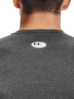 Under Armour Grey HeatGear Fitted Long Sleeve Base Layer T-Shirt