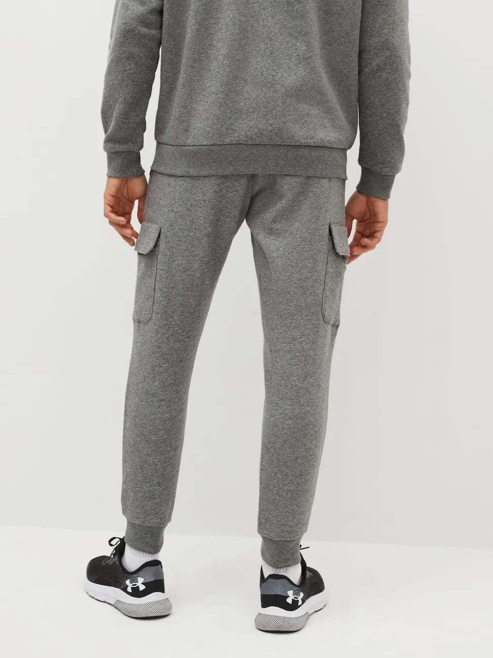 Under Armour Grey Rival Fleece Cargo Jogger