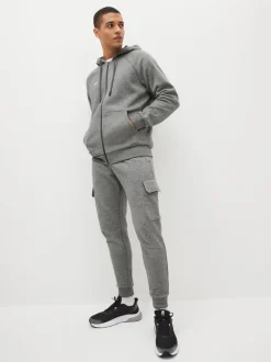 Under Armour Grey Rival Fleece Full Zip Hoodie