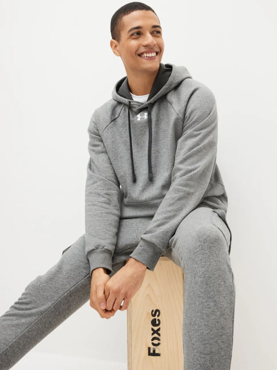 Under Armour Grey Rival Fleece Hoodie