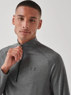 Under Armour Grey Tech Quarter Zip Fleece