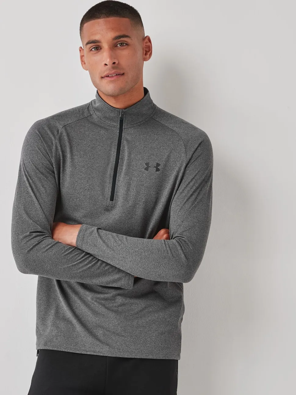 Under Armour Grey Tech Quarter Zip Fleece