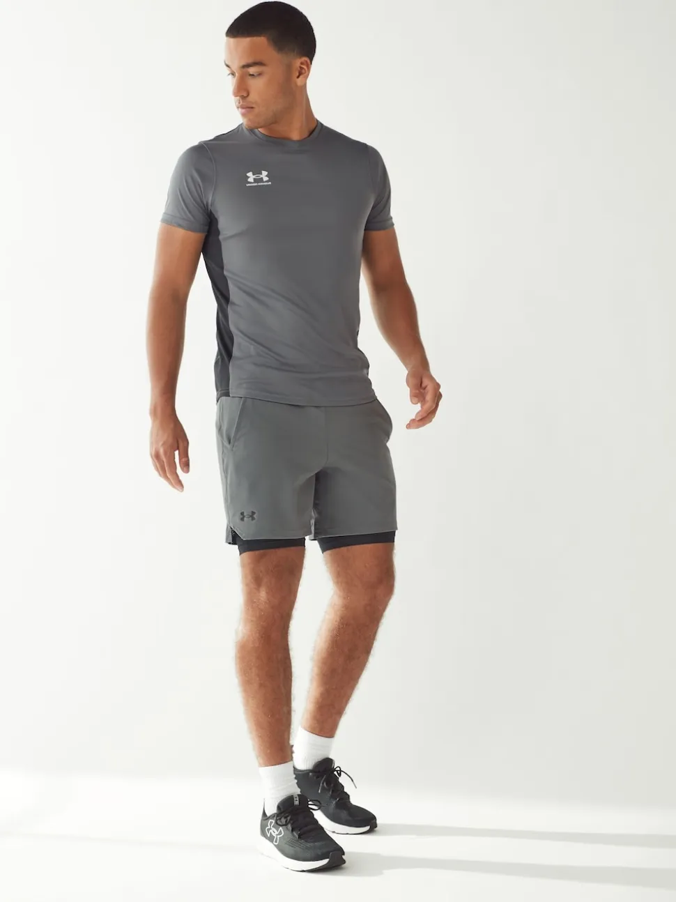 Under Armour Grey Vanish Woven 2-in-1 Shorts