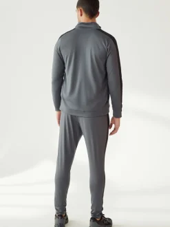 Under Armour Grey/Black Rival Knit Track Suit