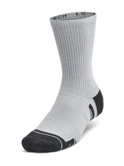 Under Armour Light Grey Unisex UA Perf Tech 3 pack Crew