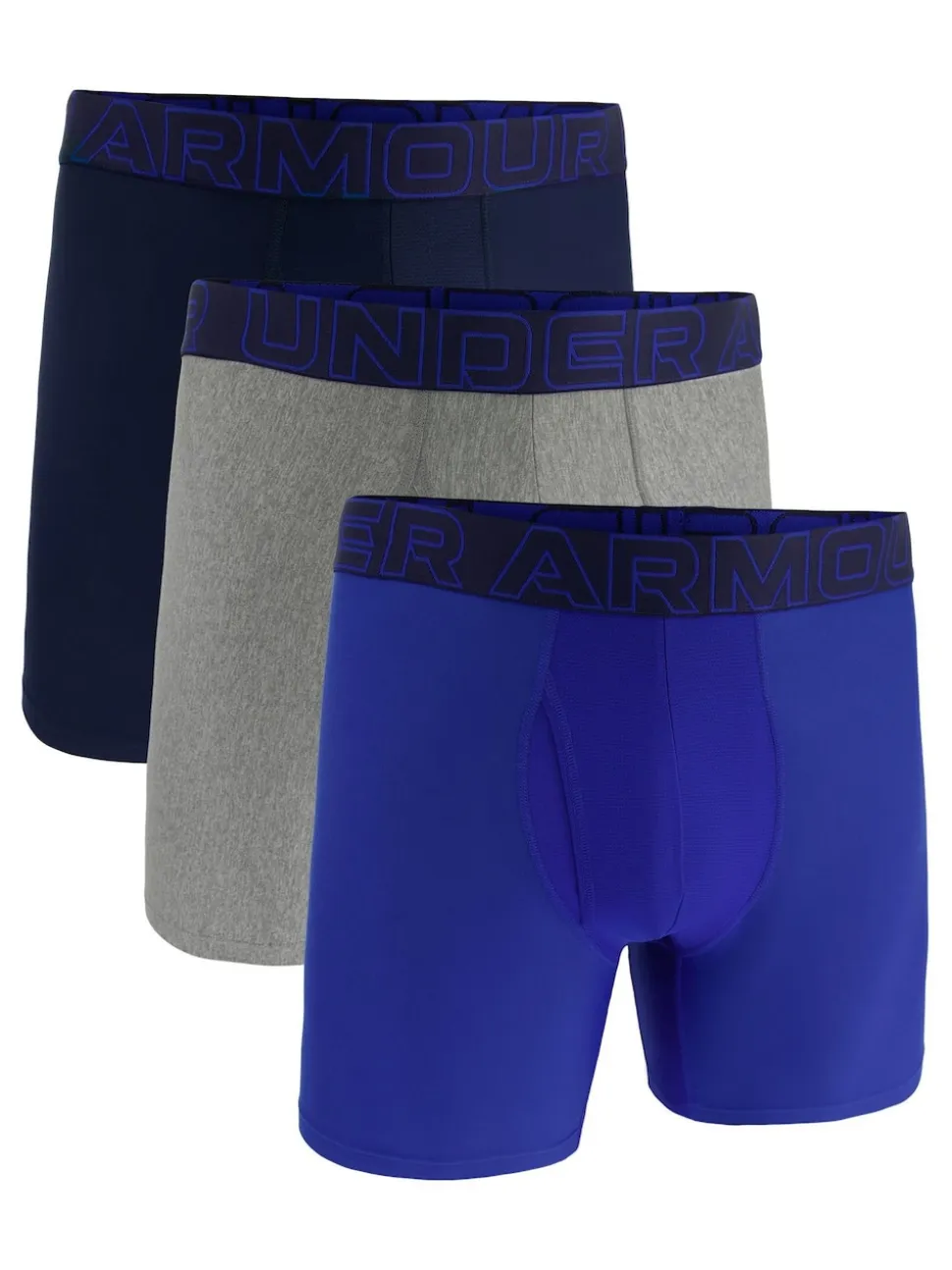 Under Armour Navy Blue Tech Solid Briefs 3 Pack