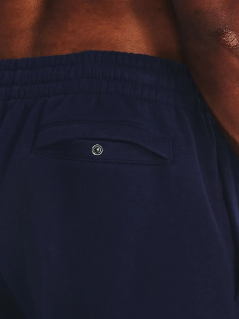 Under Armour Navy Blue/White Rival Fleece Shorts