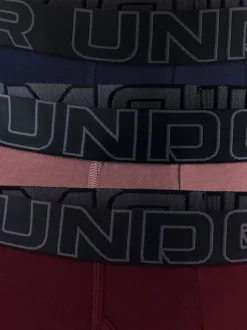Under Armour Pink 100% Cotton Performance Tech 6in Boxers 3 Pack
