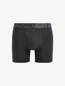 Under Armour Red/Grey 100% Cotton Performance Tech 6in Boxers 3 Pack