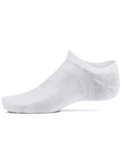 Under Armour White Cream Essential No Show Socks 6 Pack