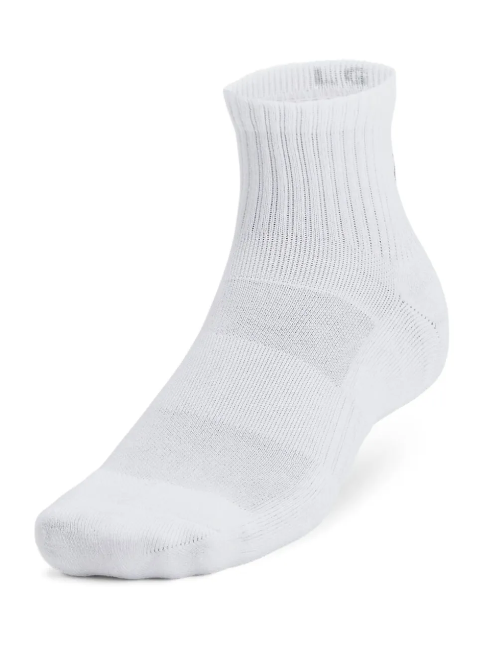 Under Armour White Off Unisex UA TC 3pk Qtr