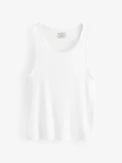 Under Armour White Performance Cotton Under Vests 2 Pack