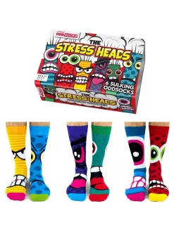 United Odd Socks Multi Stress Heads Stress Heads Socks