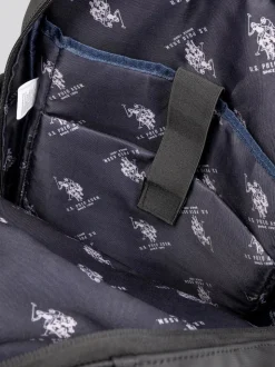 U.S. Polo Assn Black Mens Arrowhead Backpack