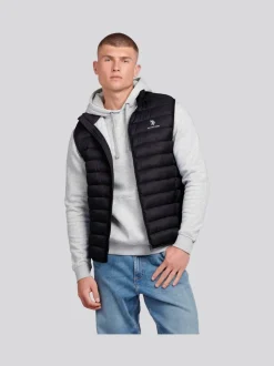 U.S. Polo Assn. Black Mens Bound Quilted Gilet
