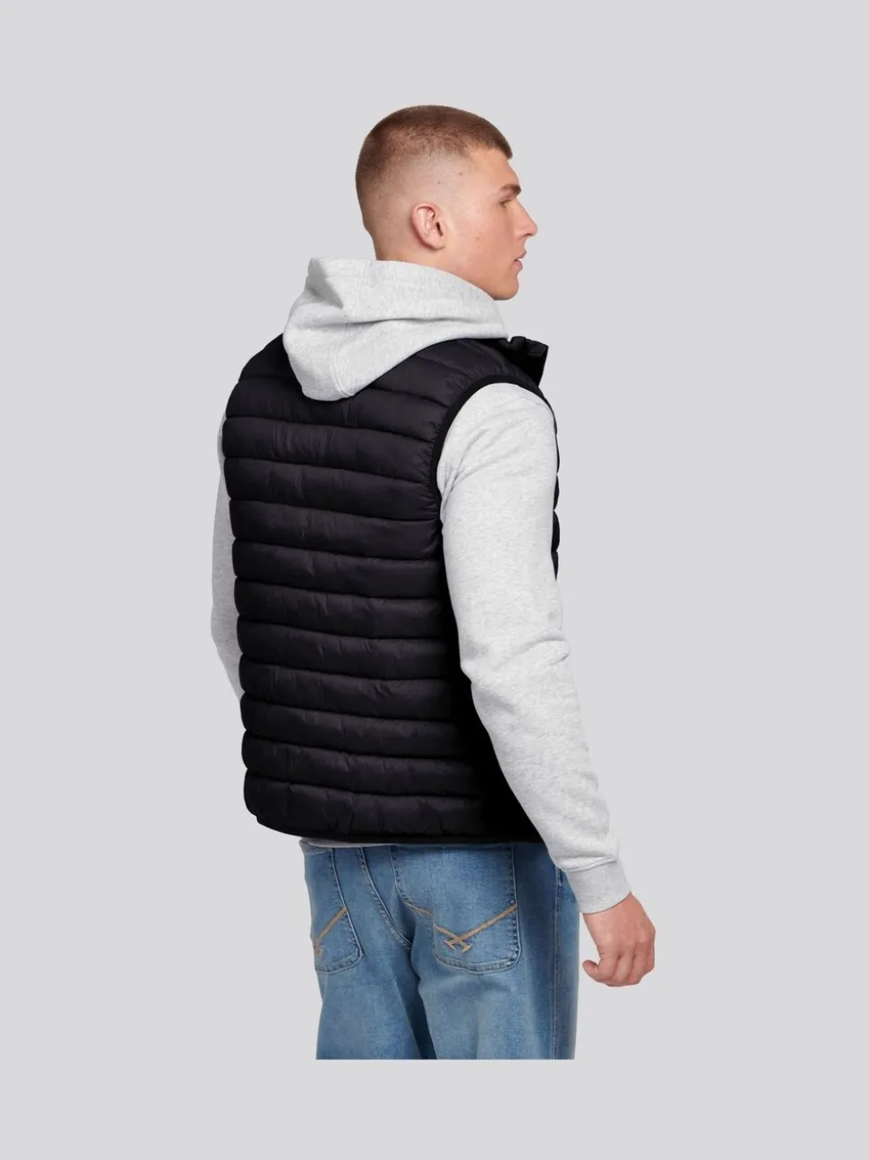 U.S. Polo Assn. Black Mens Bound Quilted Gilet