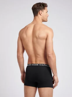 U.S. Polo Assn. Black Mens Boxer Shorts 3 Pack