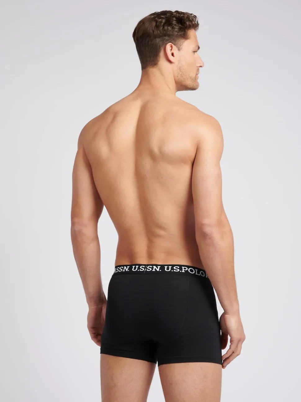 U.S. Polo Assn. Black Mens Boxer Shorts 3 Pack