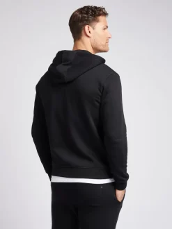 U.S. Polo Assn. Black Mens Classic Fit 100% Cotton Double Horsemen Zip Up Hoodie