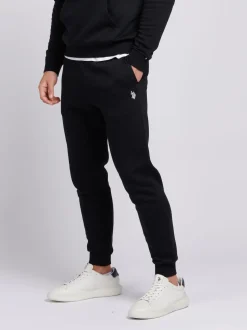 U.S. Polo Assn. Black Mens Classic Fit Double Horsemen Joggers