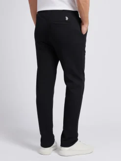 U.S. Polo Assn. Black Mens Comfort Drawstring Smart Joggers
