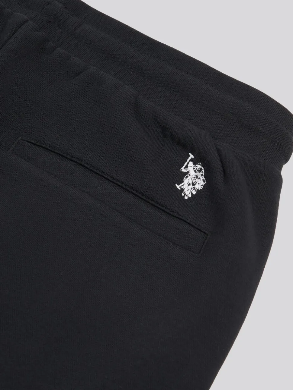 U.S. Polo Assn. Black Mens Double Horsemen Cargo Sweat Joggers