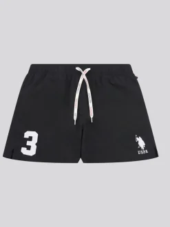 U.S. Polo Assn. Black Mens Player 3 Swim Shorts