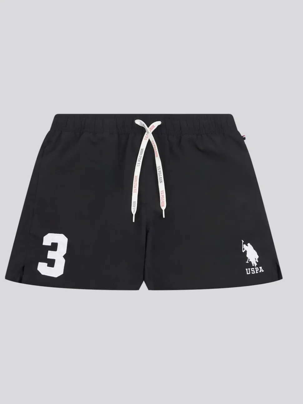 U.S. Polo Assn. Black Mens Player 3 Swim Shorts