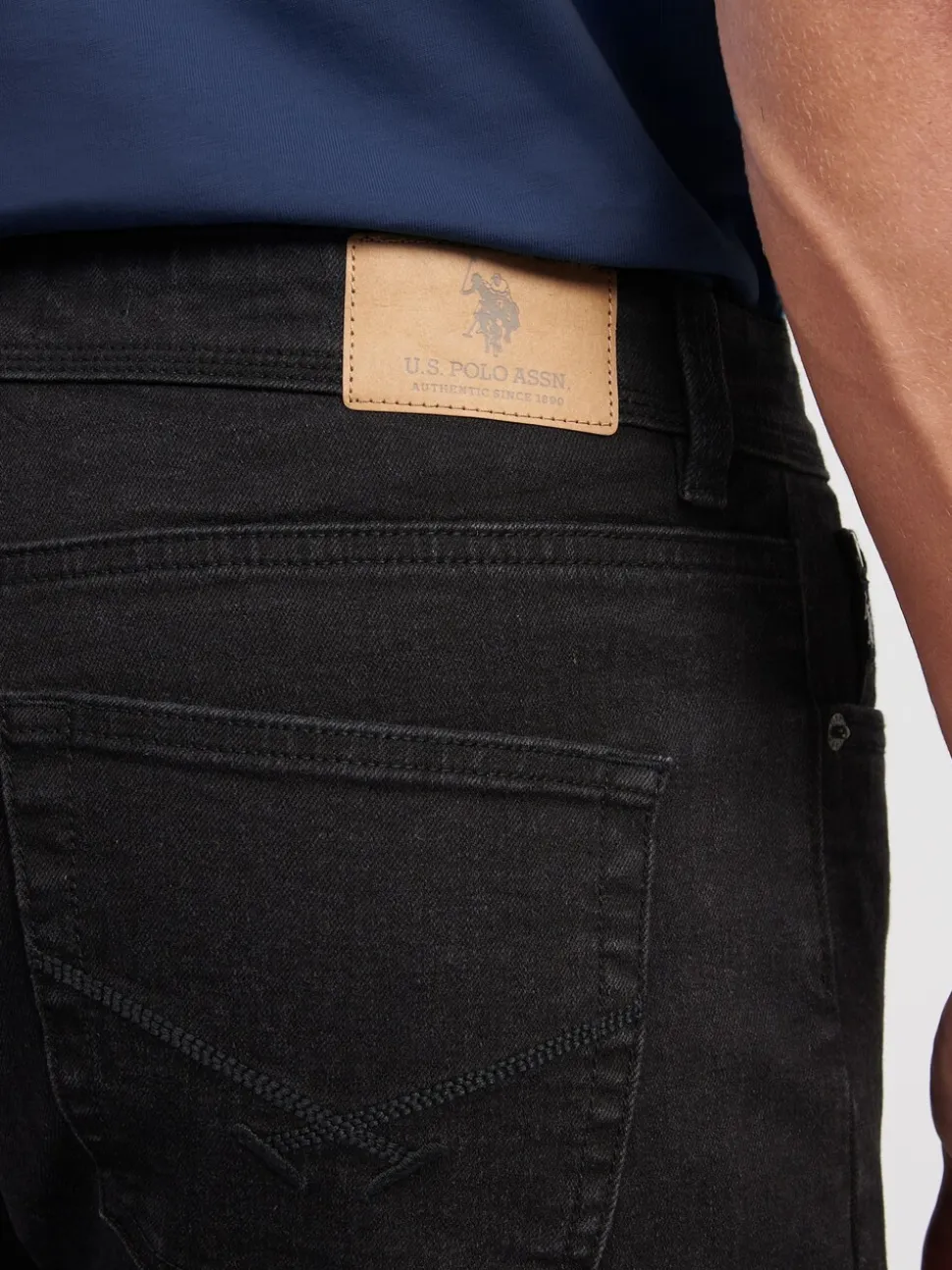 U.S. Polo Assn. Black Straight Fit Jeans
