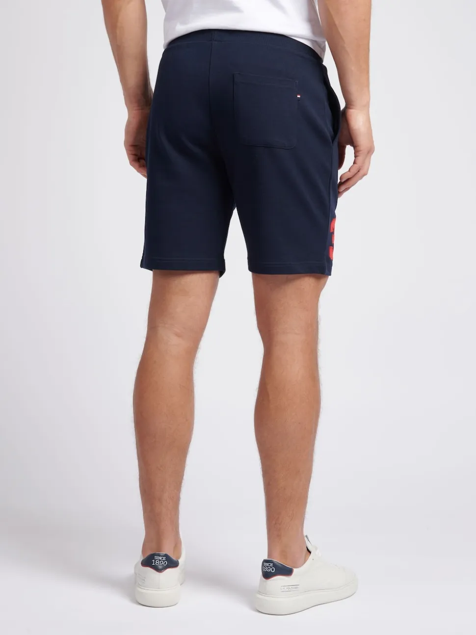 U.S. Polo Assn. Blue Chrome Mens Classic Fit 100% Cotton Player 3 Sweat Shorts