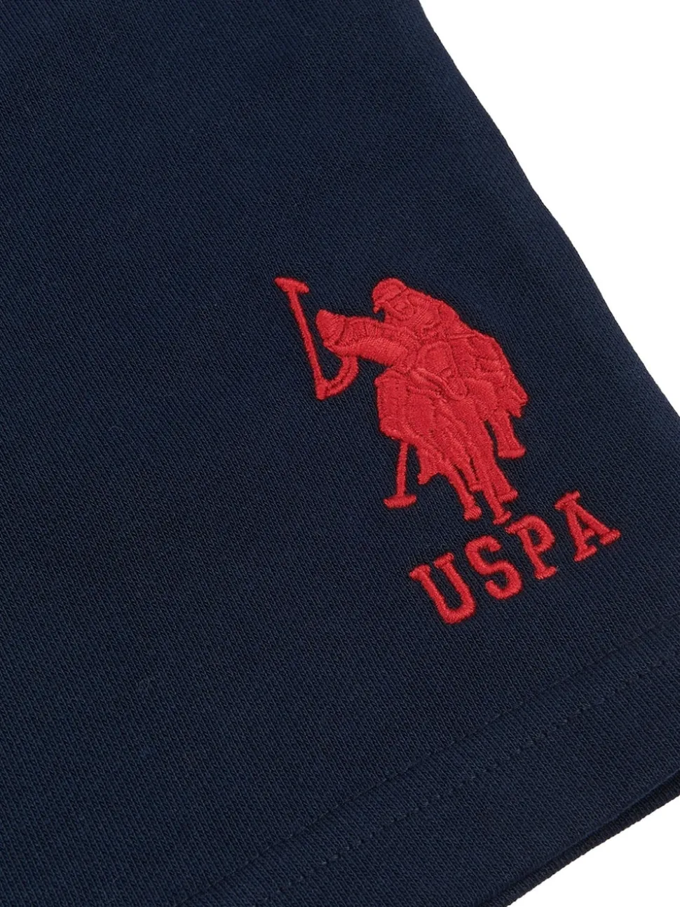 U.S. Polo Assn. Blue Chrome Mens Classic Fit 100% Cotton Player 3 Sweat Shorts