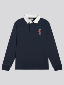 U.S. Polo Assn Blue Chuck Rugby Shirt