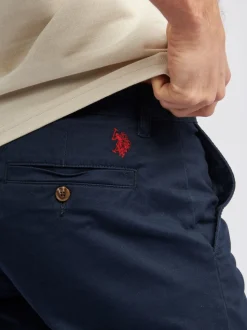 U.S. Polo Assn. Blue Classic Mens Chino Shorts