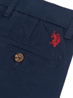 U.S. Polo Assn. Blue Classic Mens Chino Shorts