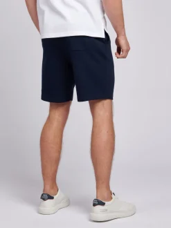 U.S. Polo Assn. Blue Dark Mens Classic Fit Double Horsemen 100% Cotton Sweat Shorts