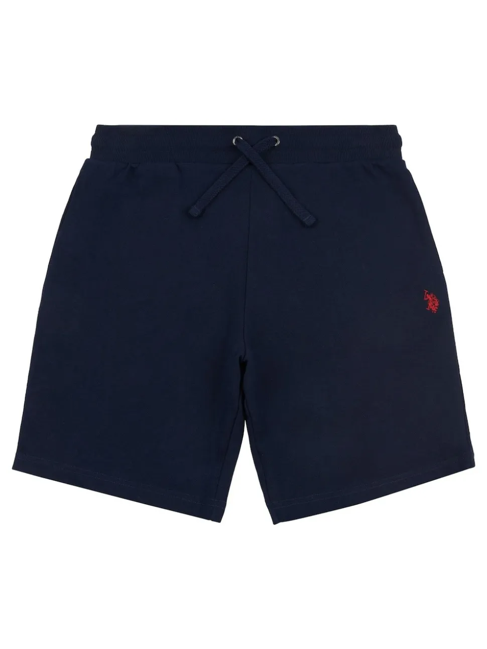 U.S. Polo Assn. Blue Dark Mens Classic Fit Double Horsemen 100% Cotton Sweat Shorts