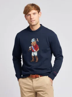 U.S. Polo Assn. Blue Mens Chuck Crew Sweatshirt